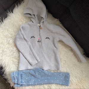 Zara jeans and H&M sweater